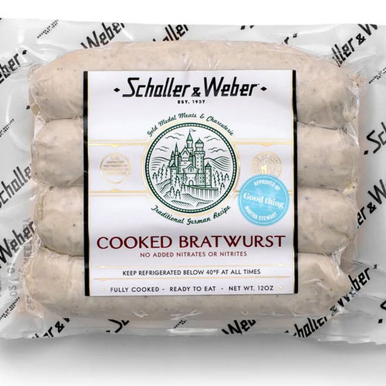 Schaller & Weber Cooked Bratwurst 12oz  large image number 0