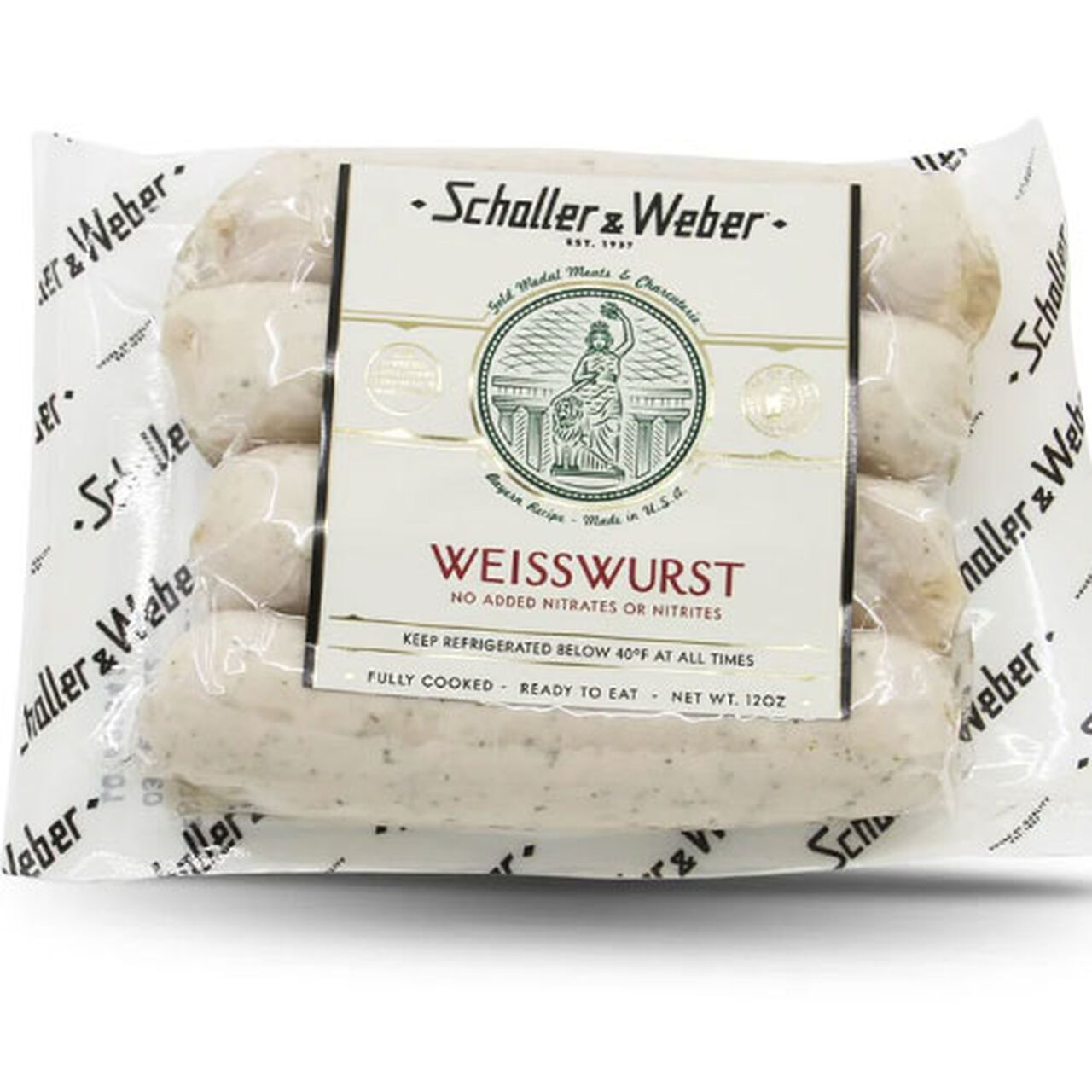 Schaller & Weber Weisswurst fully cooked 12oz  large image number 0